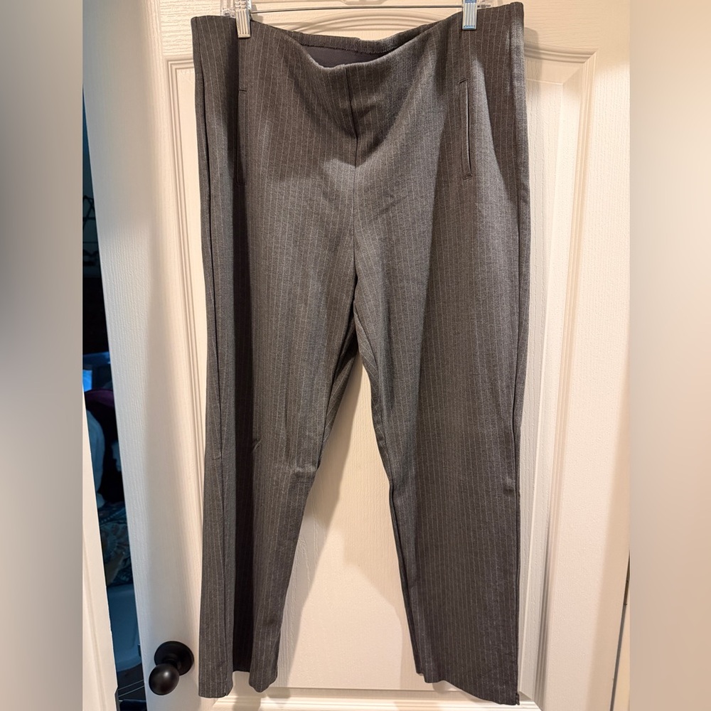 Women’s Chico's Charcoal Pinstripe Dress Pants